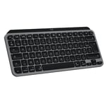 Logitech MX Keys Mini for Mac: Clavier sans Fil Minimaliste pour MacBook Pro, MacBook Air, iMac, iPad, Compact, Bluetooth, Touches rétroéclairées, USB-C, Saisie Rapide et Fluide, AZERTY FR - Gris