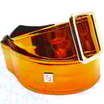 Get'm Get'm Mirror Reflective Orange 2” Guitar Strap