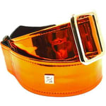 Get'm Get'm Mirror Reflective Orange 2” Guitar Strap