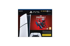 Console Sony PS5 Slim Edition digitale Blanc et Noir + Marvel's Spider-Man 2