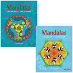 Mandalas Målarböcker - Vilda Djur Och Dinosaurier - 2 St.