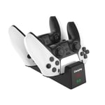 Autre accessoire gaming Pour PS5 SYP-1018 Gamepad Charging Stand Dual Dock Charger LED Indicator Lights Noir