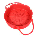 Basket for MOULINEX Air Fryer 2-in-1 4.2L EZ505810 Round Silicone Red Non-Stick