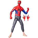 Spider-Man Marvel Legends Series Across The Spider-Verse Peter B Parker 6-inch Action Figure Toy, 2 Accessories