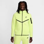 Nike Luvtröja Tech Fleece 24 FZ - Gul/Svart, storlek Small