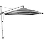 Glatz, Sombrano S+ frihängande parasoll 350 cm anodizerad alu  Kat.5 810 Black Stripe