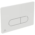 Ideal Standard R0115AC OLEAS™ M1 Plaque de Commande WC Mécanique Double Flux Blanc Déclenchement Chasse d'Eau pour WC Suspendu