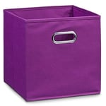 Zeller Present 14135 Boîte de Rangement en Tissu Lilas 28 x 28 x 28 cm