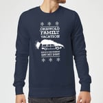 National Lampoon Griswold Vacation Ugly Knit Christmas Jumper - Navy - M
