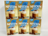 Nescafe Cappuccino Decaf Unsweetened Taste Instant Coffee 8 X 6 Pack 48 Servings