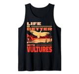 Life is Better with Vultures vintage men Carrion Scavenger Tank Top
