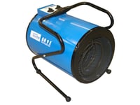 Güde Gh 9 E, Elektrisk Värmefläkt, 1,6 M, Golv, Svart, Blå, Rotations-, 9000 W