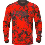 Härkila Wildboar Pro L/S T-shirt AXIS MSP®Orange Blaze/Shadow brown L