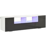 TV Unit Cabinet for TVs up to 60" with LED Lights, TV Stand
