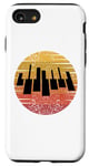 Coque pour iPhone SE (2020) / 7 / 8 Clavier de piano rétro pour les pianistes classiques