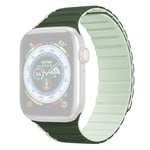 Dux Ducis LD Series - Apple Watch 9/8/7/6/5/4/3/2/1/SE/Ultra/Ultra 2 - 49/45/44/42mm - Magnetisk silikone urrem - Grøn