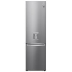 LG GBF62PZGGN 60cm Frost Free Fridge Freezer Water Dispenser Non-Plumbed - STAINLESS STEEL