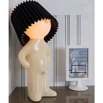 Kreativ lampa Busig pojke Blyg man Liten nattlampa Heminredning Eu-kontakt, Svart