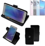 360° Case for Xiaomi 13 Lite Wallet Case Universal black leatherette BookStyle