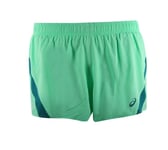 Asics Women's Running Shorts (Size XL) Aqua Mint 2 In 1 Woven 3" Shorts - New