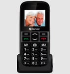 Senior / Pensionär mobiltelefon med tydliga knappar och lång batteritid, SOS-knapp