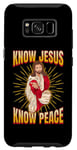 Galaxy S8 Know Jesus, know peace. Christian faith Case