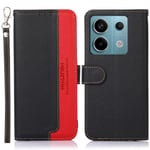MTK För Xiaomi Redmi Note 13 Pro 5g Fodral Skal Khazneh Svart-röd Transparent