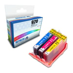 Refresh Cartridges 3 Colour Value Pack 920XL Ink Compatible With HP Printers