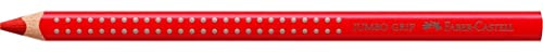 Faber Castell 110921 "Jumbo Grip Bright Geranium Crayon, Red