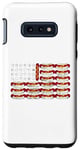 Coque pour Galaxy S10e Hot Dog Drapeau américain 4 juillet patriotique été barbecue drôle