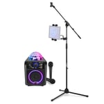 SBS55B Karaoke Set for Kids with 2 Microphones and Tablet Stand, Bluetooth Audio