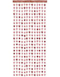 Rosegullfarget Dørforheng med Hjerter 100x245 cm