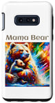 Coque pour Galaxy S10e Art animalier coloré de maman ours et de son petit