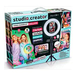 Canal Toys Studio Creator INF 003UK Video Maker Kit Deluxe, Colour LED XL Green Screen, 1m Tripod, Remote, Clip-On Selfie Ring Light + Guide,Multicolor,45 x 8 x 36 centimeters