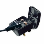 2Pole Euro Europe EU Plug to 3Pin UK Plug Fused Converter Mains Socket Adapter