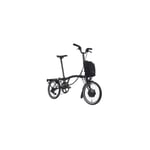 Brompton H4R Sammenleggbar EL-Sykkel Titan bakramme,4 gir,15,9kg, Black Met