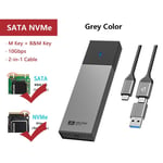 SANZANG M.2 NGFF/NVMe SATA SSD Hard Drive Enclosure to USB 3.2 External Case UK