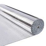 VOUNOT Radiator Reflector Panels, Double Aluminum Bubble Heat Reflective Radiator Foil, Insulation Roll 10m x 122cm x 3mm