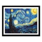 DIY 5D Diamond Painting by Number Kits for Adults Starry Night Full Diamond Crystal Arts Canvas Kids The Elderly Beginner Office Living Room Bedroom Christmas Perfect Decor Round Drill,60x80cm