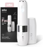 Braun Face Mini Hair Remover, Facial Hair Remover for Women with Smart Light
