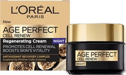 L'Oreal Paris Cell Renew Night Cream, Age Perfect Anti-Oxidant Recovery Complex