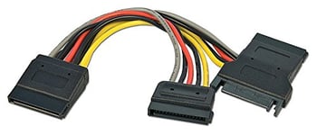 Lindy Câble Adaptateur Interne SATA: SATA M 15 pins vers 3 SATA 15 pins F