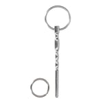 Shots Toys Ouch Stainless Steel Ridged For Pleasure Plug With Ring Urethral Toy