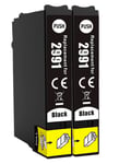 2 Black Ink Cartridge, For Epson XP-235, XP-332, XP-335, XP-432, XP-435, NON-OEM