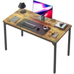 CubiCubi Bureau Informatique Ordinateur - 60 * 40 * 73 cm Simple Petite Moderne Table, Style Industriel Economiser Espace, Bureaux Etudier Ecriture pour Bureau, Domicile, Chambre, Salon, Marron