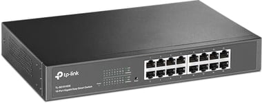 TP-Link 16-Port Desktop Gigabit Easy-Smart Ethernet Switch, Steel Case, 13-inch Rack-Mount(TL-SG1016DE)