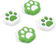 Cat Paw Shape Thumb Grip Caps, Compatible Avec Nintendo Switch Et Switch Lite Uniquement, Housse De Manette En Silicone Souple, 4pcs - Vert Avocat