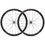 Fulcrum Racing Wind 400 DB Carbon Disc Road Wheelset - Black Shimano 12mm Front 142x12mm Rear Centerlock Pair 10-11 Speed Clincher 700c