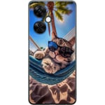 OnePlus Nord CE 3 Lite Genomskinligt Skal Katt på strand