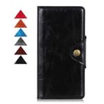 BRAND SET Phone Covers for NOKIA 3.4 360 Protection Case Wallet Leather Flip Cover Case with Secure Copper Buckle Closing Lock and Bracket Function, Suitable for NOKIA 3.4(Black)
